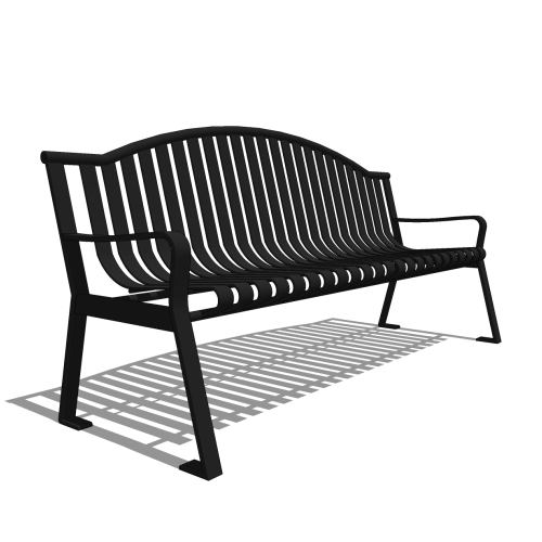 Capital Series  CS1 – 6′ Strap Metal Arch Bench