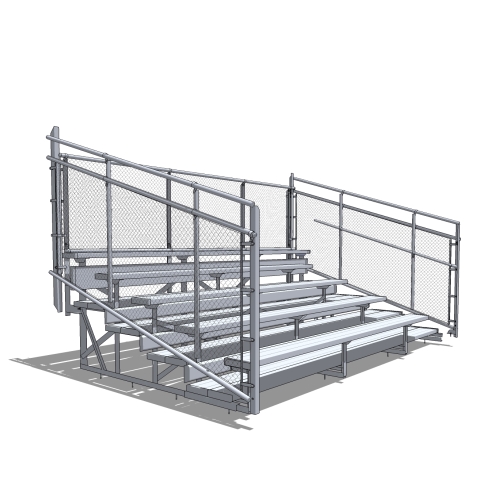 5 Row Aluminum Bleacher System