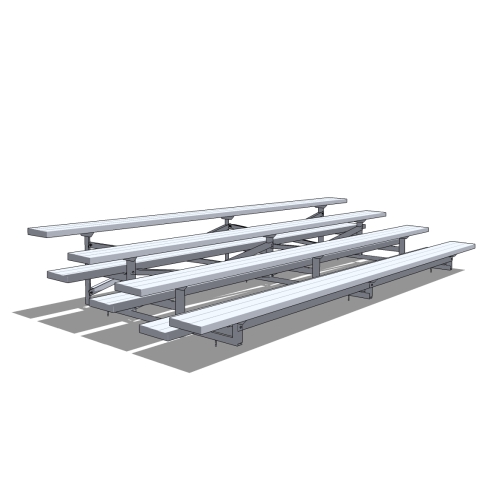 4 Row Aluminum Bleacher