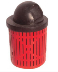 32 Gallon Slat Pattern Trash Receptacle