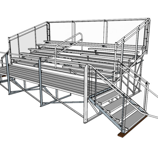 5 Row Elevated Bleachers