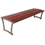 Madison Bench Without Back – Ipe Wood