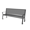 Downtown Strap Metal Bench