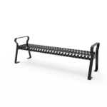 Downtown Strap Metal Bench 6′