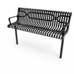 Contoured Park Bench