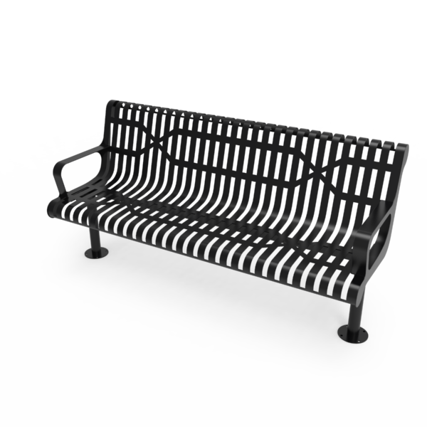 Contoured Park Bench